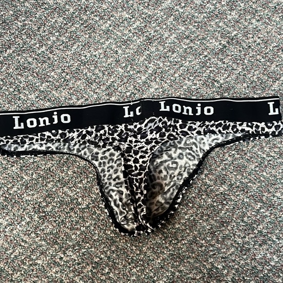 men leopard black thong large - Picture 2 of 3